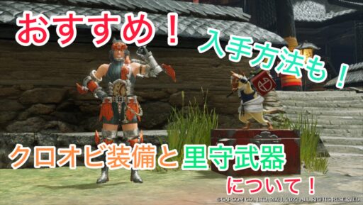 【モンハンライズサンブレイク】本当におすすめ！クロオビ装備と里守武器について